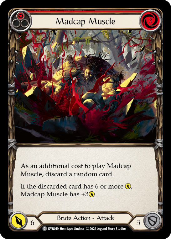 Madcap Muscle (Red) [Dynasty] Rainbow Foil