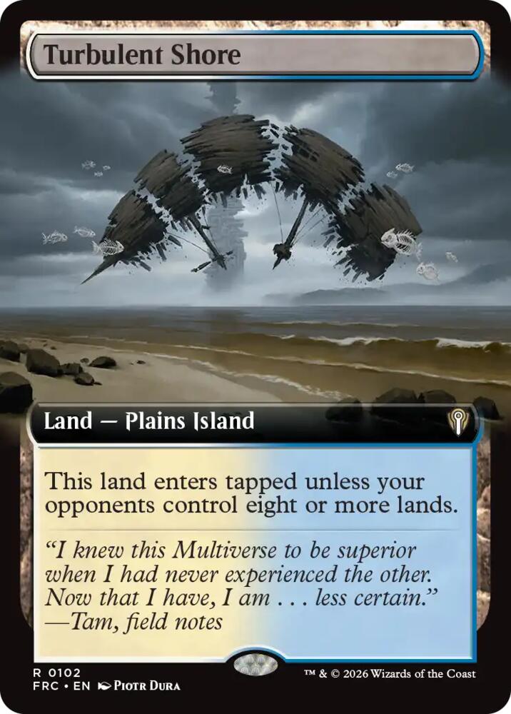 Turbulent Shore (Extended Art) (102) [Reality Fracture Commander]