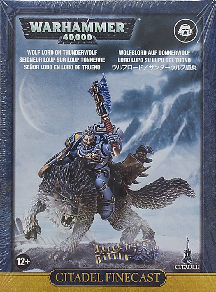 Warhammer 40k - Space Wolves: Wolf Lord on Thunderwolf