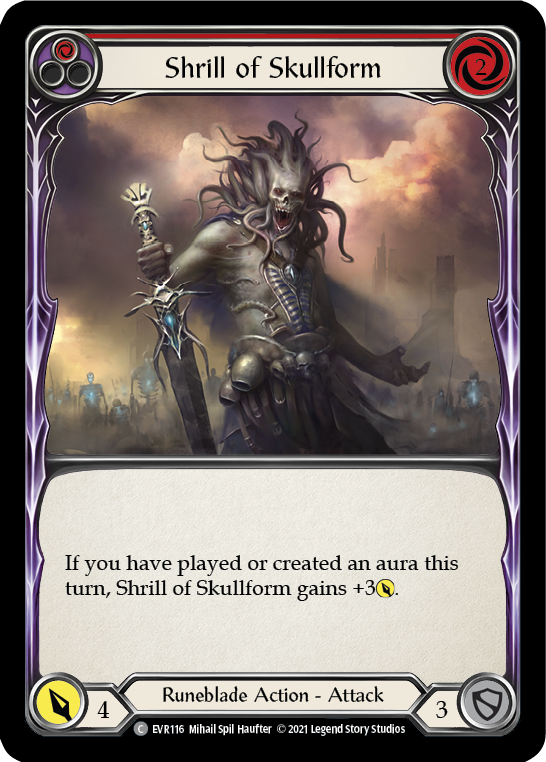 Shrill of Skullform (Red) [Everfest] 1st Edition Normal