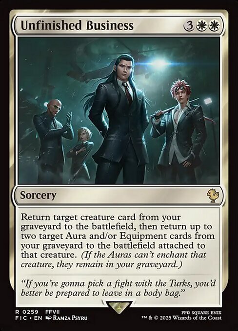 Unfinished Business (259) [Final Fantasy Commander]