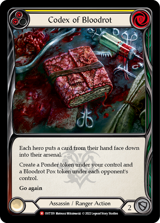 Codex of Bloodrot [Outsiders] Rainbow Foil