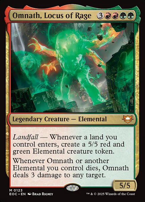 Omnath, Locus of Rage (123) [Edge of Eternities Commander]