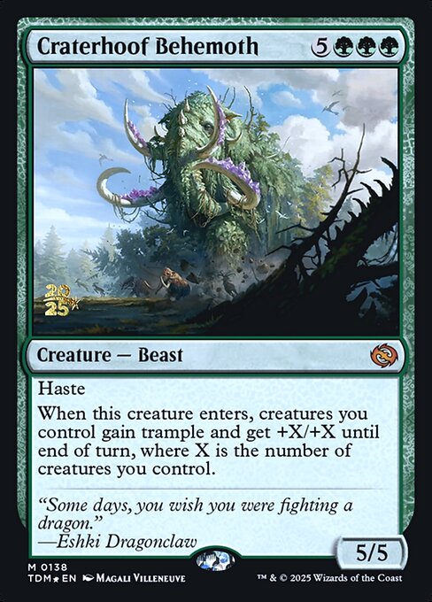 Craterhoof Behemoth (138s) [Tarkir: Dragonstorm Promos]