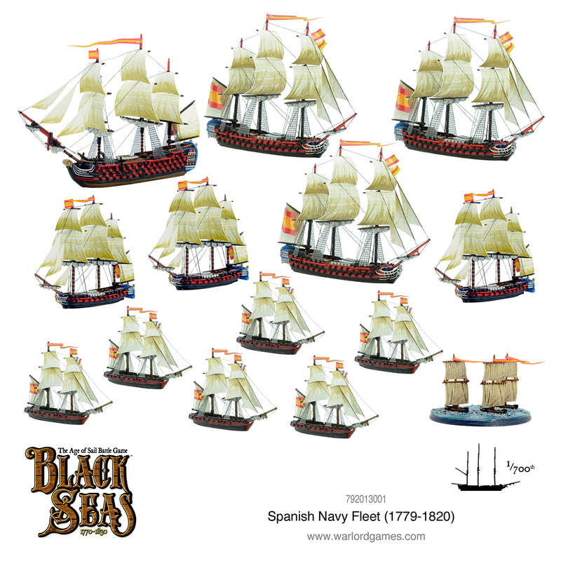 Black Seas: Spanish Navy Fleet (1770 - 1830) (Preorder)