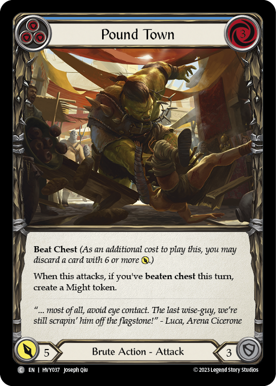 Pound Town (Blue) [Heavy Hitters] Rainbow Foil