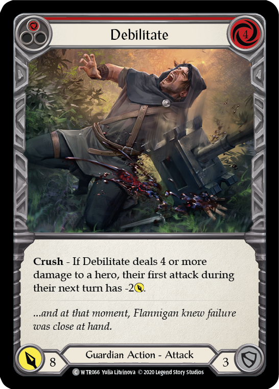 Debilitate (Red) [Welcome to Rathe Unlimited] Unlimited Rainbow Foil