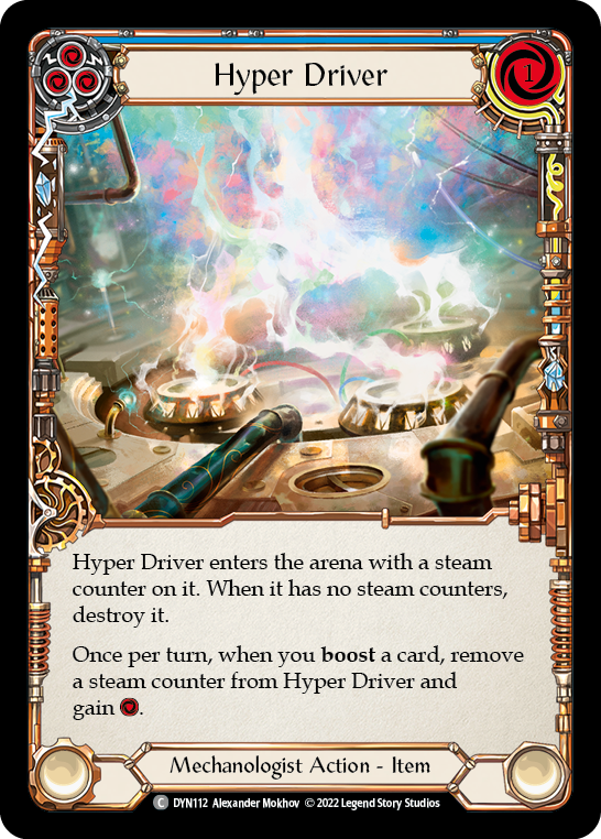 Hyper Driver (Blue) [Dynasty] Rainbow Foil