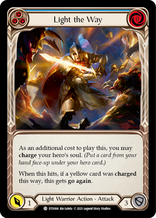 Light the Way (Blue) [Dusk Till Dawn] Rainbow Foil