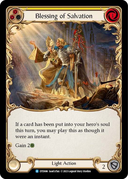 Blessing of Salvation (Yellow) [Dusk Till Dawn] Rainbow Foil