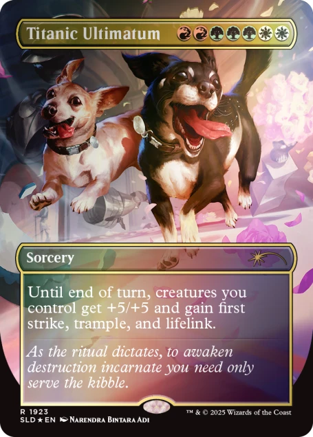Secret Lair Dogs Are Better Than Cats Rainbow Foil Edition (Anglais)