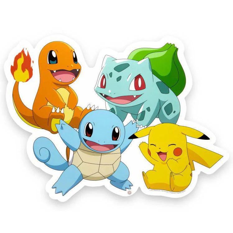 Teknofun Pokemon Applique Murale Style Néon Starters Group
