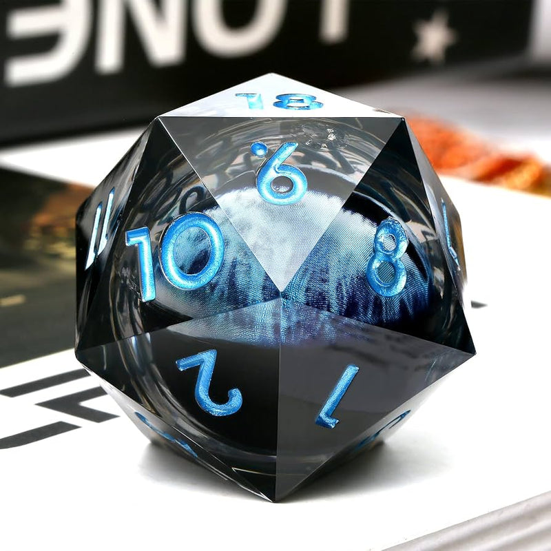 Nerd Gear: Dragon's Eye 33mm Blue Liquid Core Spindown Die