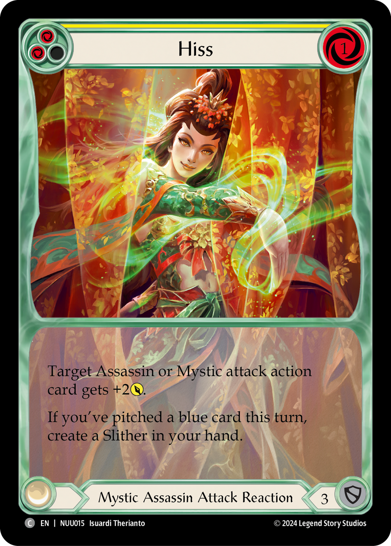 Hiss (Yellow) [Part the Mistveil] (Nuu Blitz Deck)