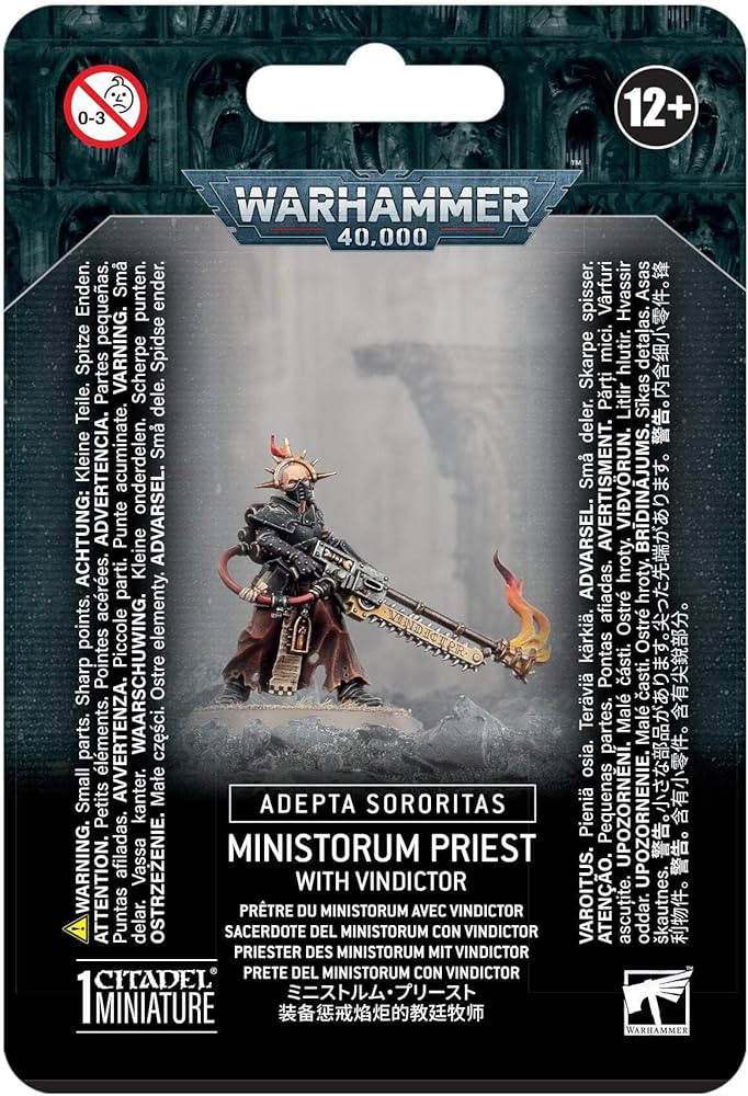 Warhammer 40k - Adeptus Sororitas: Ministorum Priest with Vindictor
