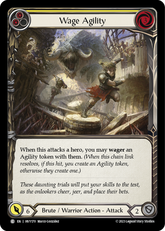 Wage Agility (Yellow) [Heavy Hitters] Rainbow Foil