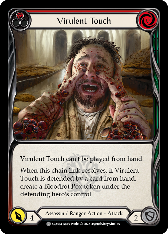 Virulent Touch (Red) [Outsiders] (Arakni Blitz Deck)