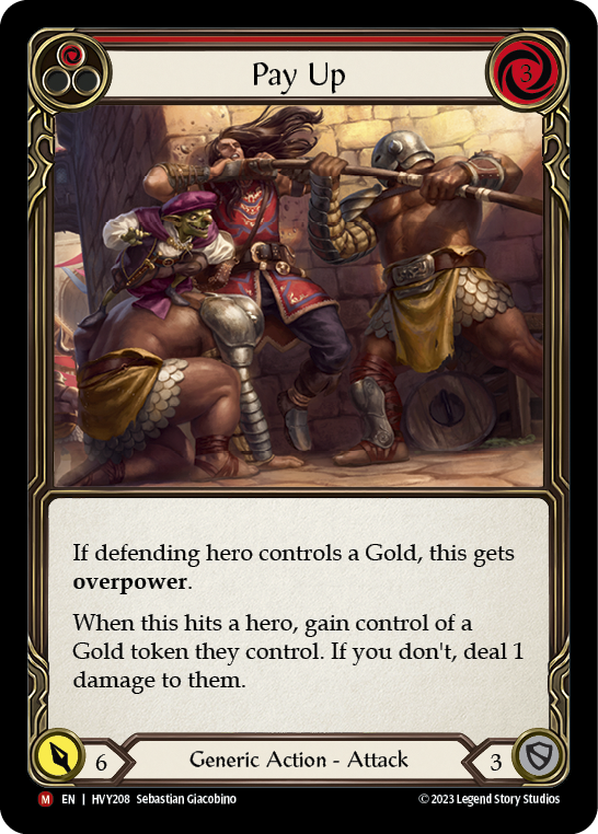 Pay Up [Heavy Hitters] Rainbow Foil