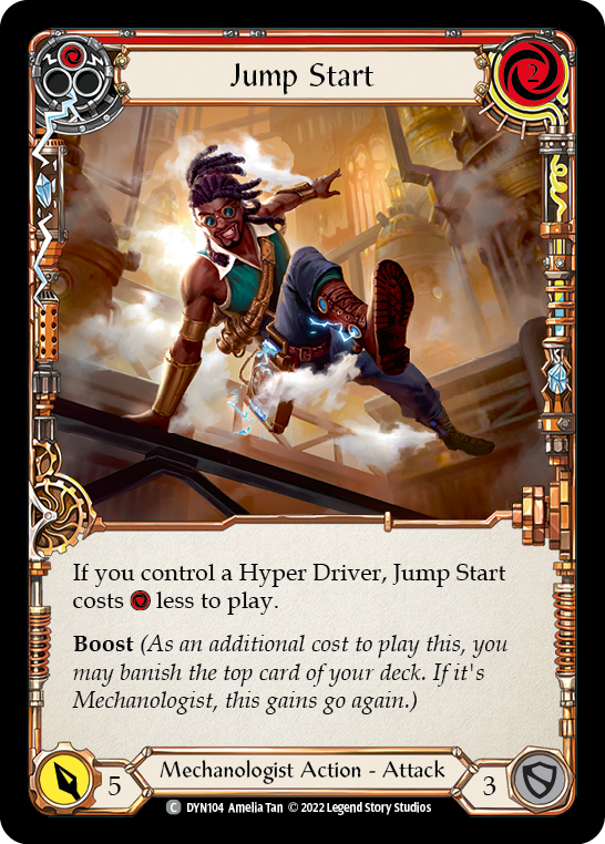Jump Start (Red) [Dynasty] Rainbow Foil
