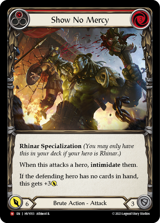 Show No Mercy [Heavy Hitters] Rainbow Foil