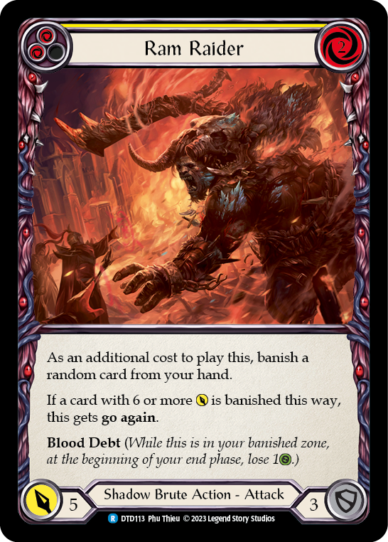 Ram Raider (Yellow) [Dusk Till Dawn] Rainbow Foil