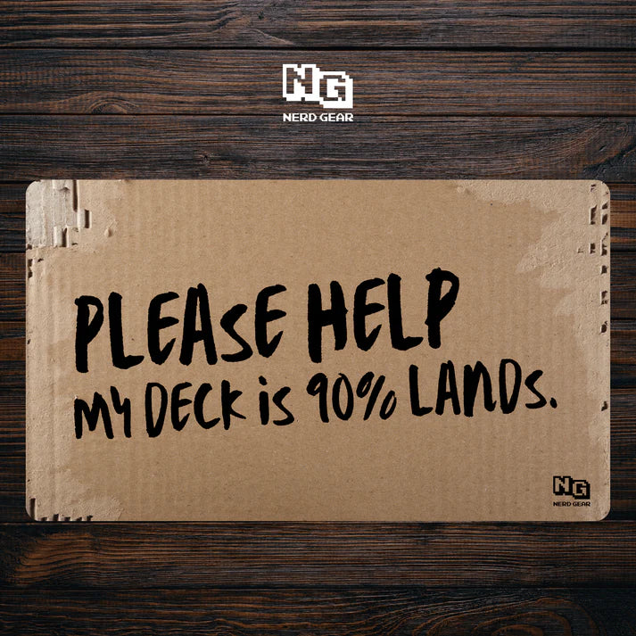 Nerd Gear: 90% Lands Cardboard - Premium TCG Playmat
