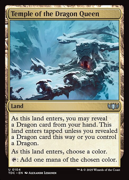 Temple of the Dragon Queen (104) [Tarkir: Dragonstorm Commander]