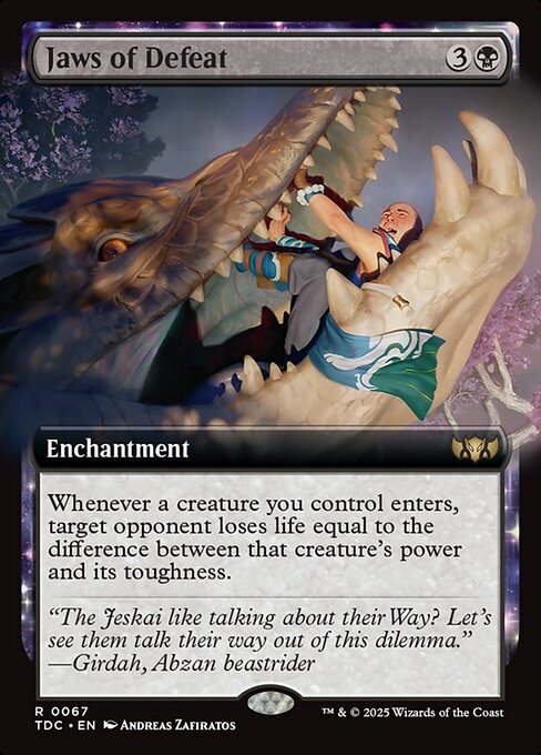 Jaws of Defeat (67) [Tarkir: Dragonstorm Commander]