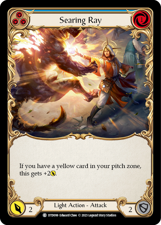 Searing Ray (Blue) [Dusk Till Dawn] Rainbow Foil
