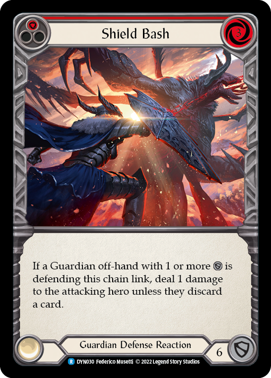 Shield Bash (Red) [Dynasty] Rainbow Foil