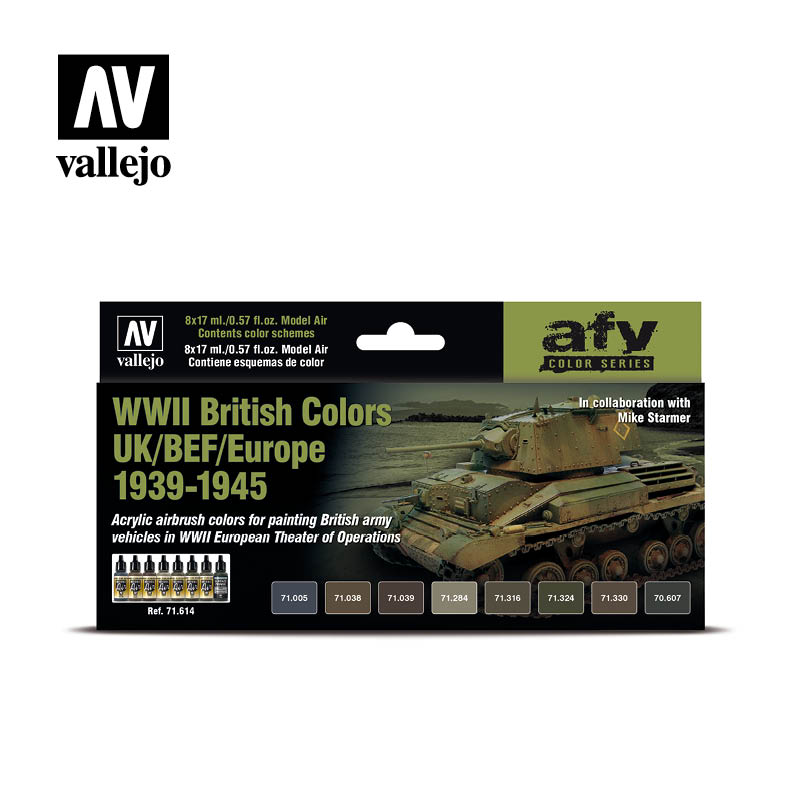 Vallejo : Série De Couleurs Pour Chars (AFV) - Couleurs Britanniques Seconde Guerre Mondiale (Royaume-Uni/BEF/Europe, 1939-1945)
