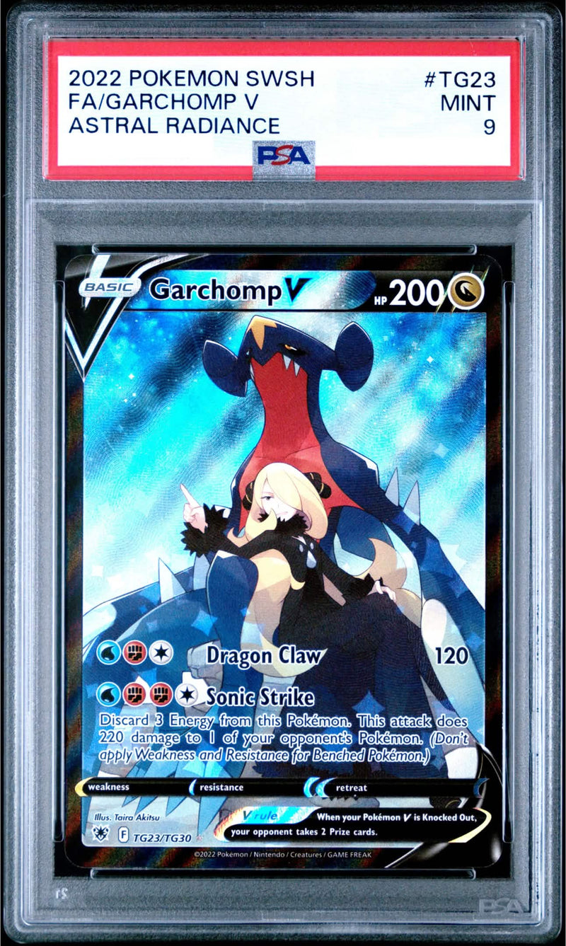 Garchomp V (TG23/TG30) [Sword & Shield: Astral Radiance] (PSA 9 Graded Slab)