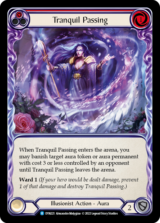 Tranquil Passing (Red) [Dynasty] Rainbow Foil