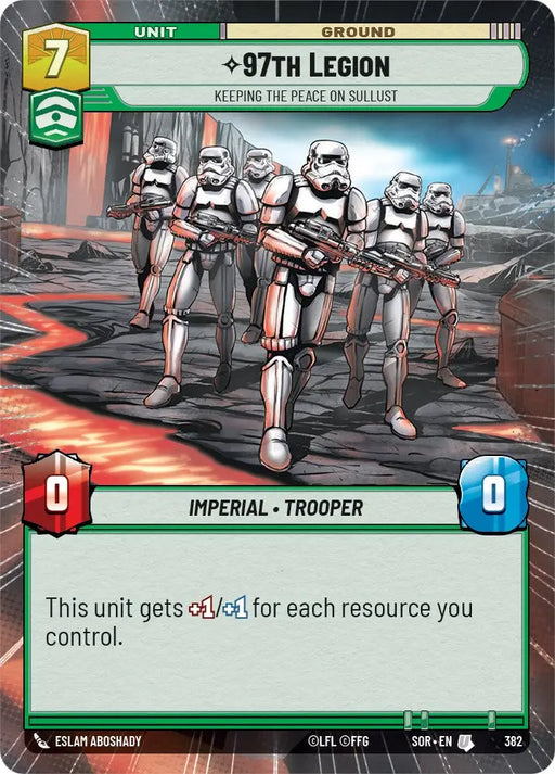 97th Legion - Keeping the Peace on Sullust (Hyperspace) (382) [Spark of Rebellion] - Star Wars: Unlimited Single