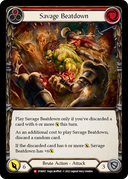 Savage Beatdown [Dynasty] Rainbow Foil