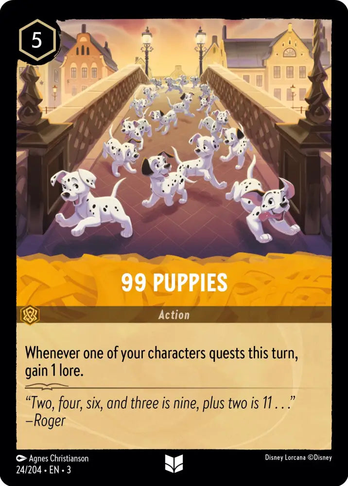 99 Puppies (24/204) [Into the Inklands] - Lorcana Single