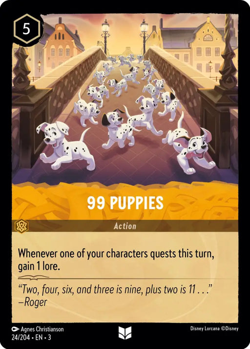 99 Puppies (24/204) [Into the Inklands] - Lorcana Single