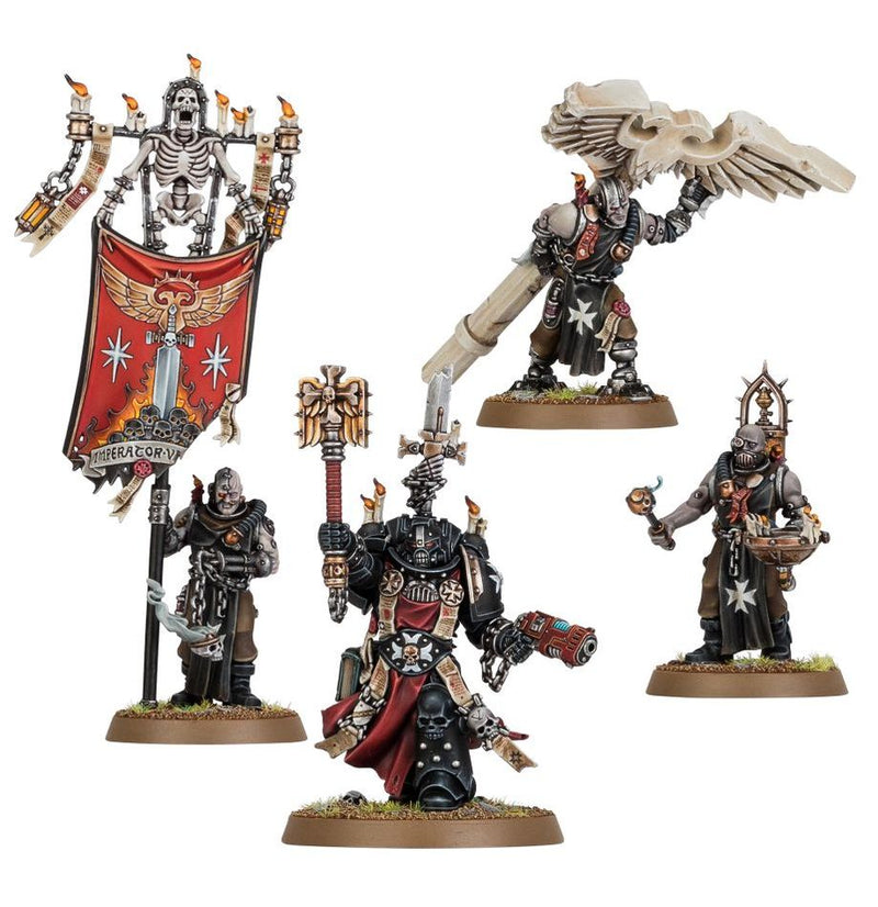 Warhammer 40k - Black Templars: Chaplain Grimaldus & Retinue