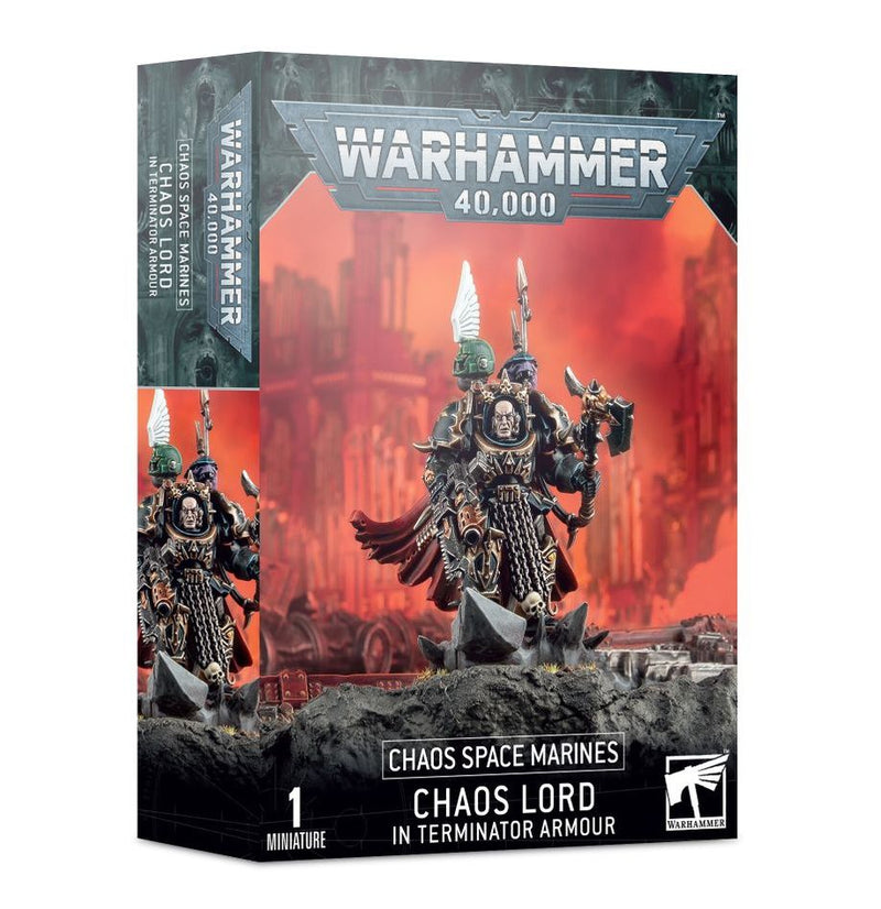 Warhammer 40k - Space Marines du Chaos : Seigneur du Chaos/Sorcier en armure Terminator