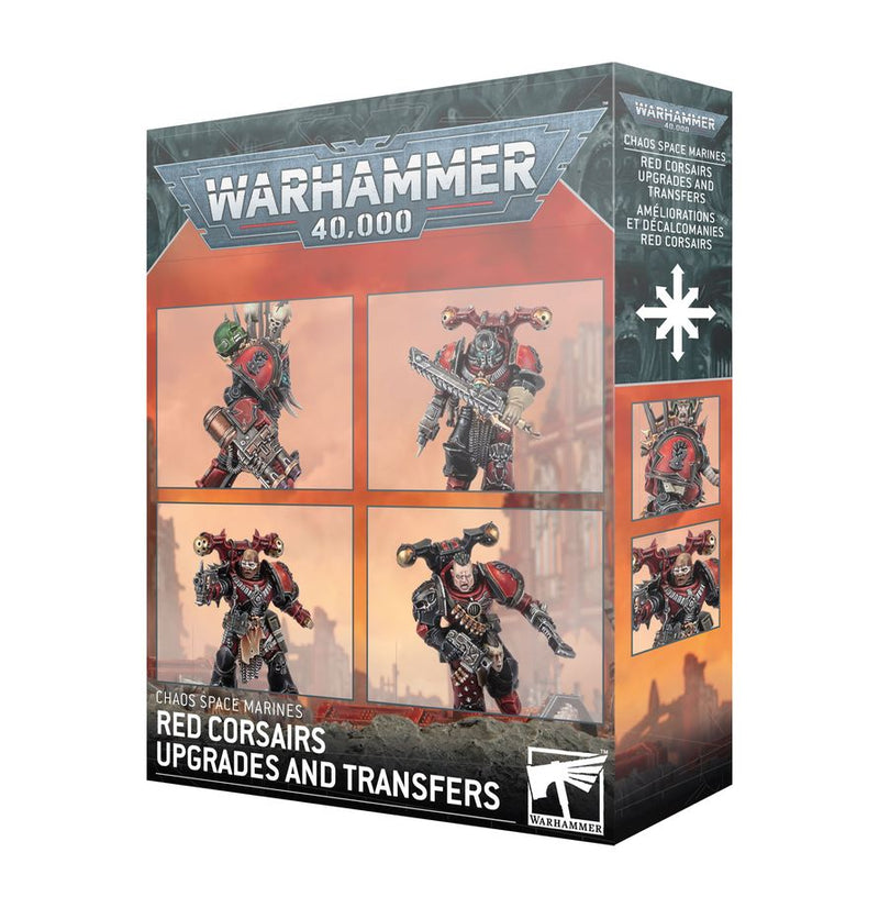 Warhammer 40k - Chaos Space Marines: Améliorations et Décalcos Red Corsairs (2026-03-21)