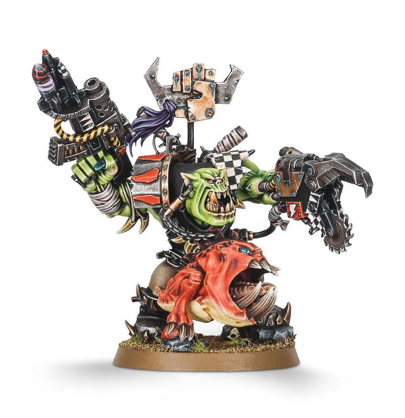 Warhammer 40k - Orks : Warboss avec Squig d'attaque