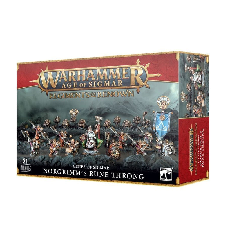 Warhammer : Age of Sigmar - Regiments of Renown - Cities of Sigmar: Norgrim's Rune Throng