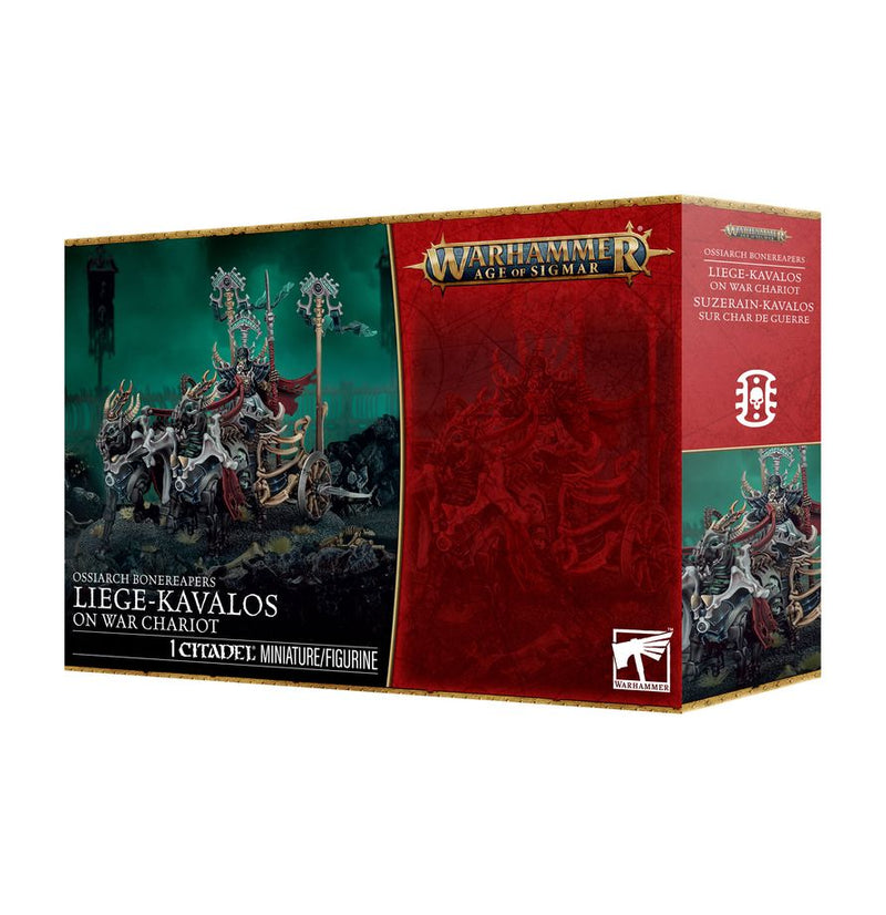 Warhammer : Age of Sigmar - Ossiarch Bonereapers: Liege-Kavalos on War Chariot