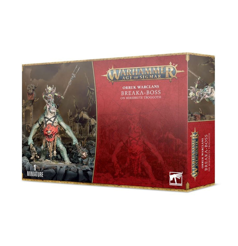 Warhammer : Age of Sigmar - Orruk Warclans: Breaka-Boss on Mirebrute Troggoth