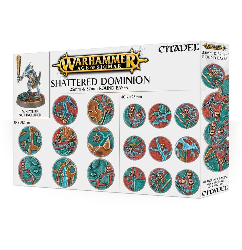 Warhammer : Age of Sigmar - Shattered Dominion - 25 & 32mm Round Bases