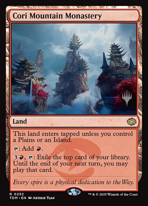 Cori Mountain Monastery (252p) [Tarkir: Dragonstorm Promos]