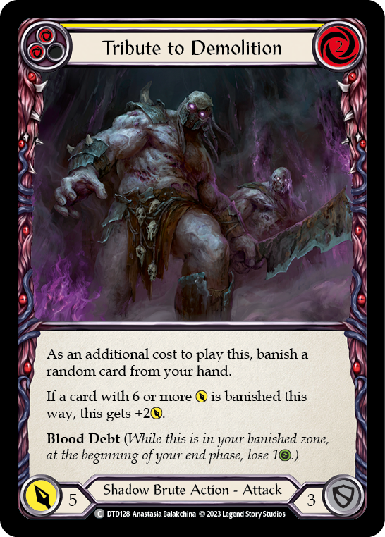 Tribute to Demolition (Yellow) [Dusk Till Dawn] Rainbow Foil