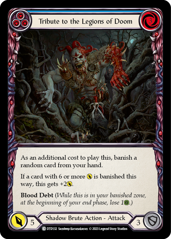 Tribute to the Legions of Doom (Blue) [Dusk Till Dawn] Rainbow Foil