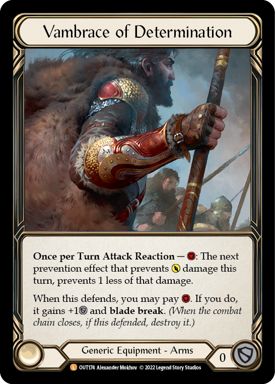 Vambrace of Determination [Outsiders] Cold Foil
