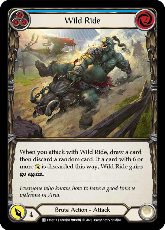 Wild Ride (Blue) [Everfest] 1st Edition Normal